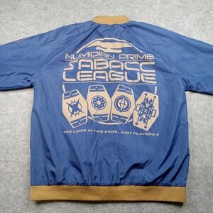 Star Wars Jacket Mens XL Numidian Prime Sabacc‎ League Bomber Coat Galaxy Box